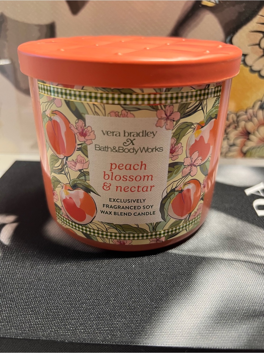 Vera Bradley x Bath&Body Works Peach Blossom & Nectar Candle